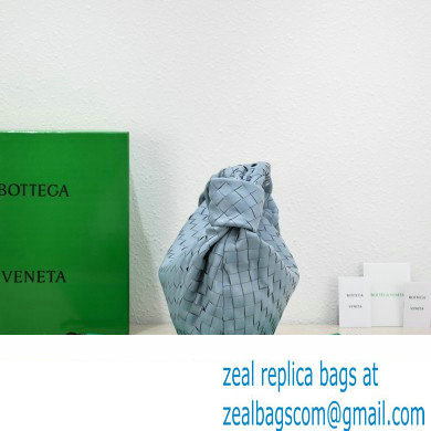 Bottega Veneta intrecciato leather small jodie shoulder bag blue