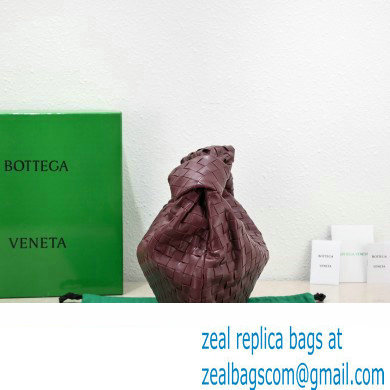 Bottega Veneta intrecciato leather small jodie shoulder bag burgundy