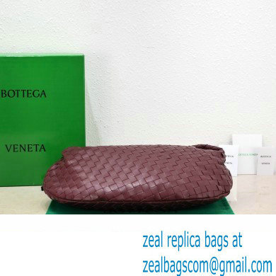 Bottega Veneta intrecciato leather small jodie shoulder bag burgundy - Click Image to Close