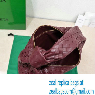 Bottega Veneta intrecciato leather small jodie shoulder bag burgundy