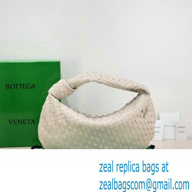 Bottega Veneta intrecciato leather small jodie shoulder bag creamy