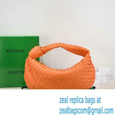 Bottega Veneta intrecciato leather small jodie shoulder bag orange