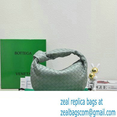 Bottega Veneta intrecciato leather teen jodie shoulder bag Blue linen - Click Image to Close