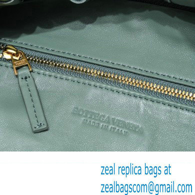 Bottega Veneta intrecciato leather teen jodie shoulder bag Blue linen - Click Image to Close