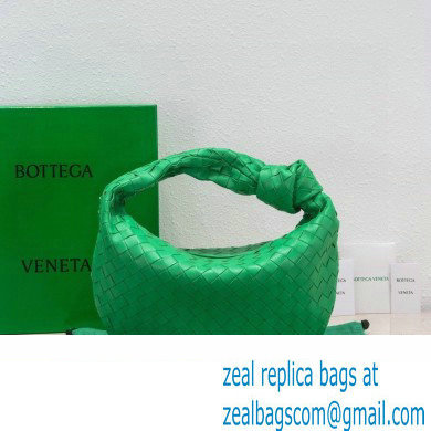 Bottega Veneta intrecciato leather teen jodie shoulder bag bamboo green