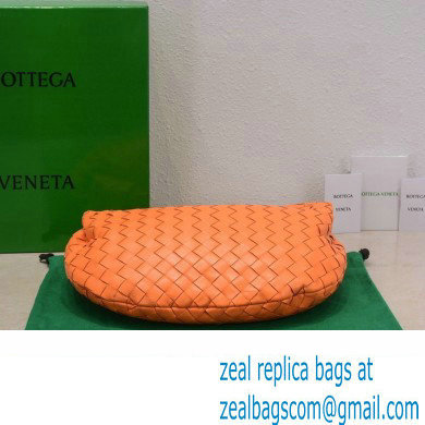 Bottega Veneta intrecciato leather teen jodie shoulder bag orange