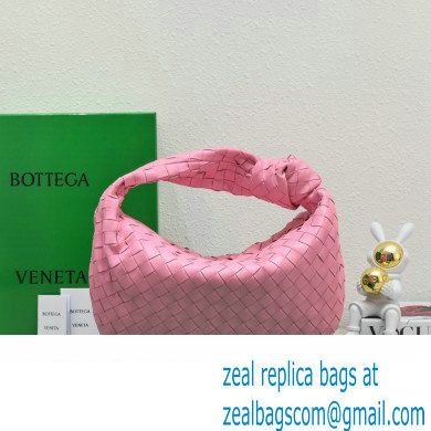 Bottega Veneta intrecciato leather teen jodie shoulder bag pink - Click Image to Close