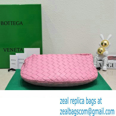 Bottega Veneta intrecciato leather teen jodie shoulder bag pink