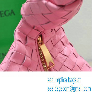 Bottega Veneta intrecciato leather teen jodie shoulder bag pink