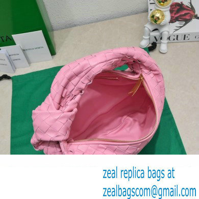 Bottega Veneta intrecciato leather teen jodie shoulder bag pink