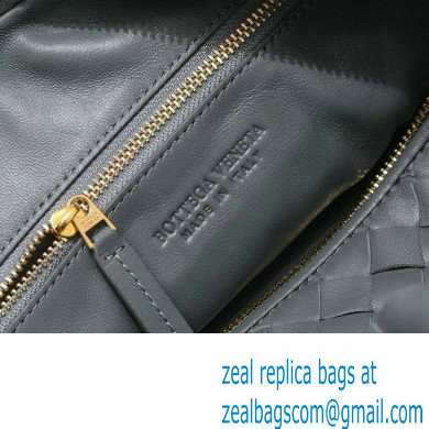 Bottega Veneta intrecciato leather teen jodie shoulder bag thunder