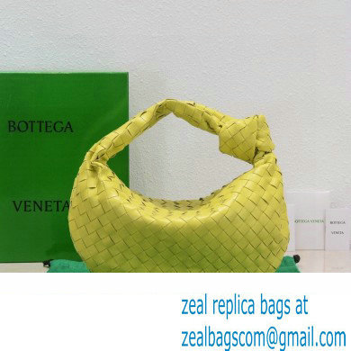 Bottega Veneta intrecciato leather teen jodie shoulder bag yellow