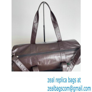 Bottega Veneta leather Gym Duffle Bag with detachable strap Coffee