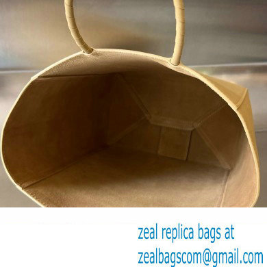 Bottega Veneta paper-like leather The Small Brown shopping bag 741542 - Click Image to Close