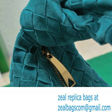Bottega Veneta suede leather mini jodie top handle bag blue 2023 - Click Image to Close