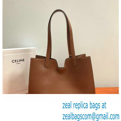 CELINE CABAS 16 in SMOOTH CALFSKIN Tan 2023 - Click Image to Close