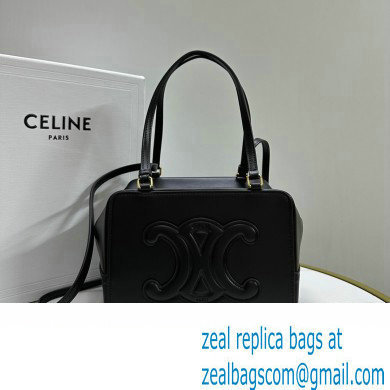 CELINE CALFSKIN FOLDED TRIOMPHE TOTE BLACK 2023 - Click Image to Close