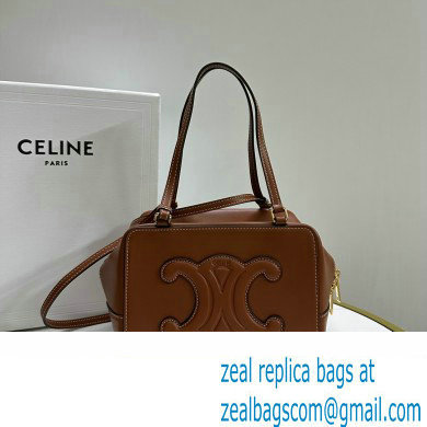 CELINE CALFSKIN FOLDED TRIOMPHE TOTE TAN 2023