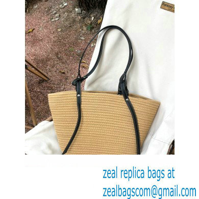 CELINE raffia TRIOMPHE shopping tote bag APRICOT 2023