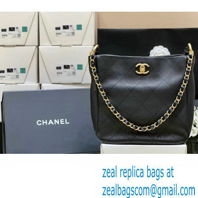 CHANEL black calfskin tote bag AS4210 2023(ORIGINAL QUALITY)