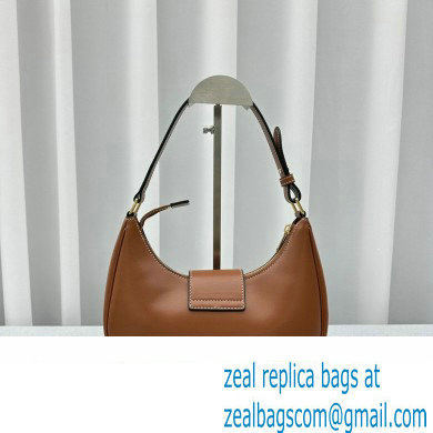 Celine Ava Triomphe Soft Bag in Smooth Calfskin Brown