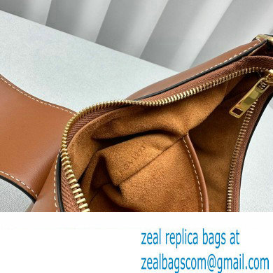 Celine Ava Triomphe Soft Bag in Smooth Calfskin Brown