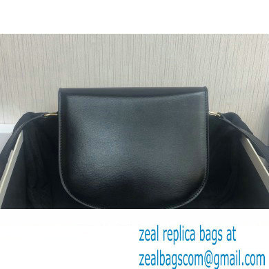 Celine BESACE CLEA BAG in Shiny calfskin 110413 Black