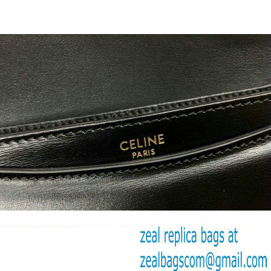 Celine BESACE CLEA BAG in Shiny calfskin 110413 Black