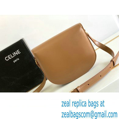 Celine BESACE CLEA BAG in Shiny calfskin 110413 Brown - Click Image to Close