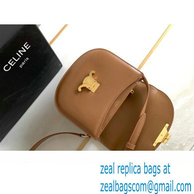 Celine BESACE CLEA BAG in Shiny calfskin 110413 Brown