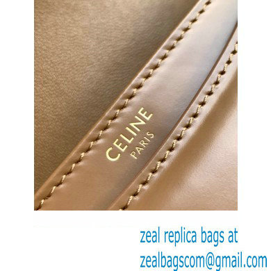 Celine BESACE CLEA BAG in Shiny calfskin 110413 Brown - Click Image to Close