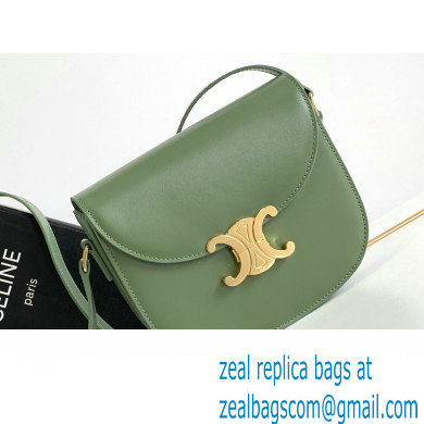 Celine BESACE CLEA BAG in Shiny calfskin 110413 Green