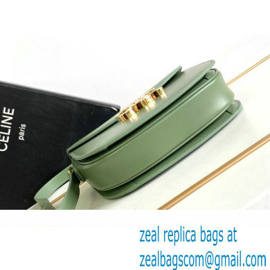 Celine BESACE CLEA BAG in Shiny calfskin 110413 Green