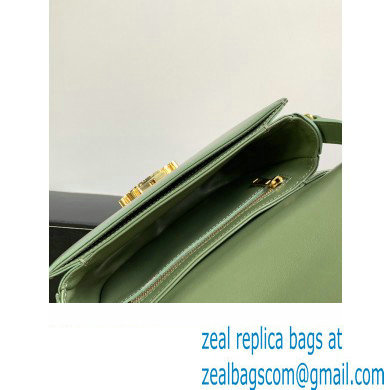 Celine BESACE CLEA BAG in Shiny calfskin 110413 Green - Click Image to Close