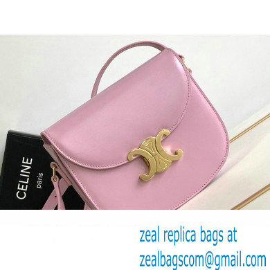 Celine BESACE CLEA BAG in Shiny calfskin 110413 Pink - Click Image to Close