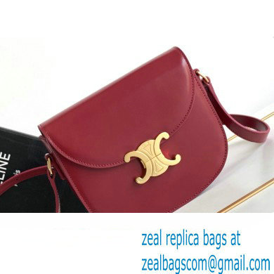 Celine BESACE CLEA BAG in Shiny calfskin 110413 Red