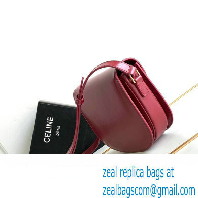 Celine BESACE CLEA BAG in Shiny calfskin 110413 Red