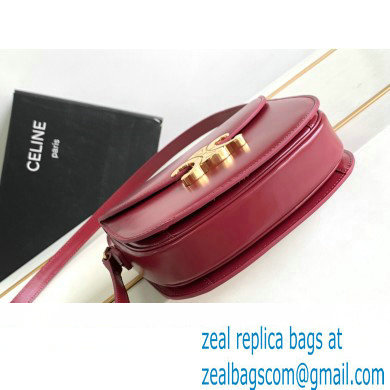 Celine BESACE CLEA BAG in Shiny calfskin 110413 Red - Click Image to Close