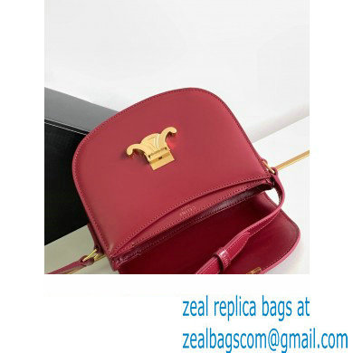 Celine BESACE CLEA BAG in Shiny calfskin 110413 Red