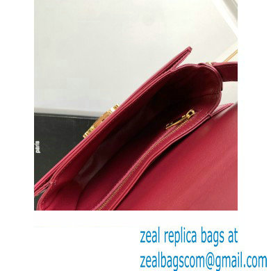 Celine BESACE CLEA BAG in Shiny calfskin 110413 Red - Click Image to Close