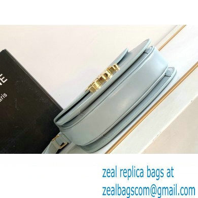 Celine BESACE CLEA BAG in Shiny calfskin 110413 Soft Blue