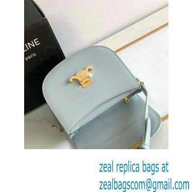 Celine BESACE CLEA BAG in Shiny calfskin 110413 Soft Blue