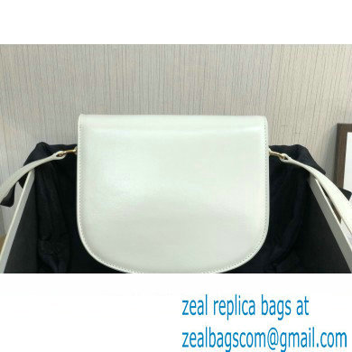 Celine BESACE CLEA BAG in Shiny calfskin 110413 White