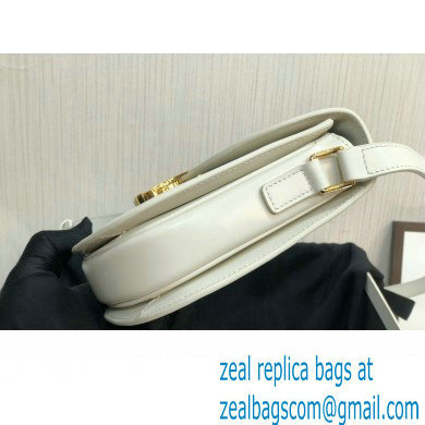 Celine BESACE CLEA BAG in Shiny calfskin 110413 White - Click Image to Close