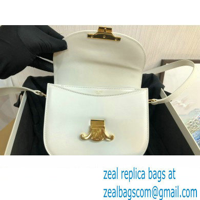 Celine BESACE CLEA BAG in Shiny calfskin 110413 White