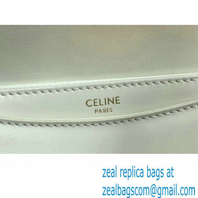 Celine BESACE CLEA BAG in Shiny calfskin 110413 White