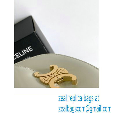 Celine CHAIN BESACE CLEA BAG in Shiny calfskin 110413 Chalk