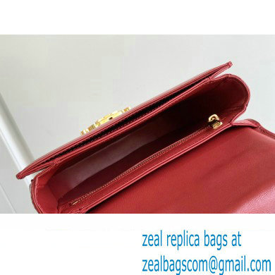 Celine CHAIN BESACE CLEA BAG in Shiny calfskin 110413 Red