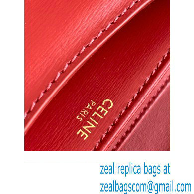 Celine CHAIN BESACE CLEA BAG in Shiny calfskin 110413 Red