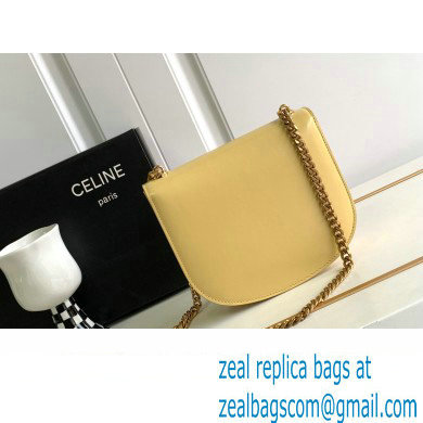 Celine CHAIN BESACE CLEA BAG in Shiny calfskin 110413 Yellow